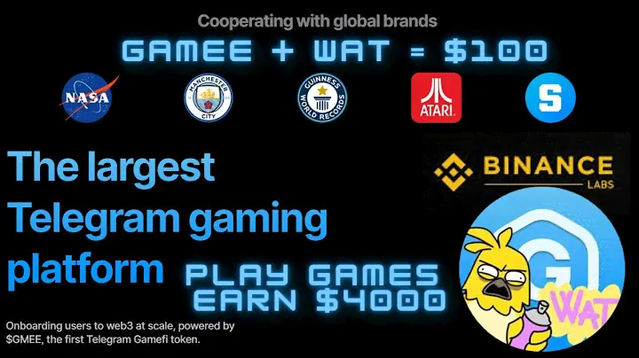 Gamee Token Mining on Telegram |  Binance Labs, NASA, Manchester City & Animoca Brands Partners 🚀🎮