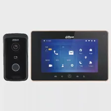 IP Комплект Dahua DHI-VTK-VTO2111D-WP-VTH5221D видеодомофона