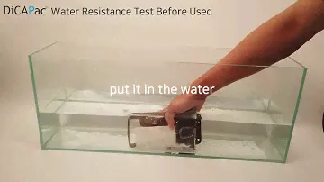 water resistance test for waterproof case before use (feat, DiCAPac)